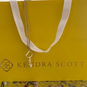 Kendra Scott Key Charm and Adjustable Chain Necklace